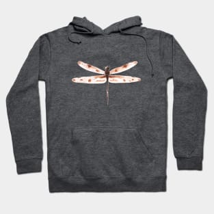 brown dragonfly watercolor Hoodie